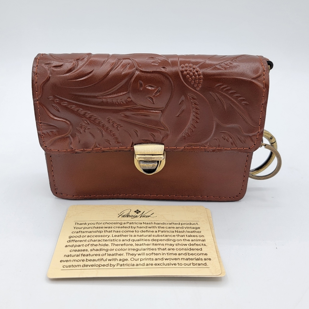 Patricia Nash Leather Pouch Bag Charm NEW #2839